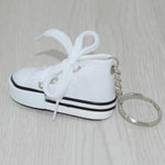Ciondolo portachiavi sneaker con mini scarpe di tela da 2 pezzi