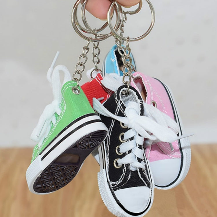 Ciondolo portachiavi sneaker con mini scarpe di tela da 2 pezzi