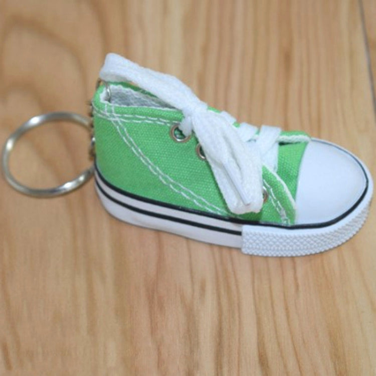 Ciondolo portachiavi sneaker con mini scarpe di tela da 2 pezzi