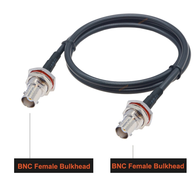 Cavo adattatore coassiale BNC femmina a BNC femmina RG58, BNC Female To BNC Female With Waterproof Circle 0.5m, BNC Female To BNC Female With Waterproof Circle 1m, BNC Female To BNC Female With Waterproof Circle 1.5m                                    ...