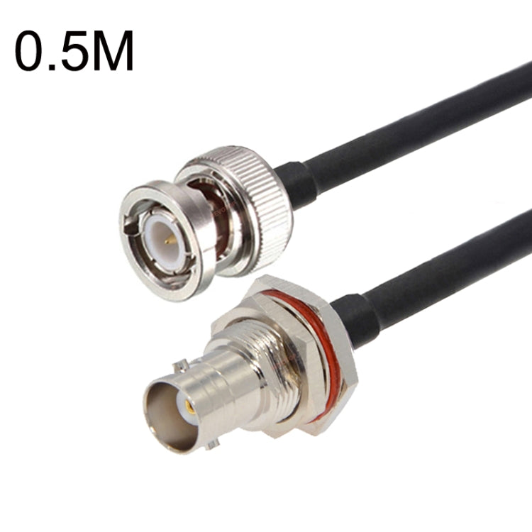 Cavo adattatore coassiale BNC femmina con cerchio impermeabile a BNC maschio RG58, BNC Female With Waterproof Circle To BNC Male 0.5m, BNC Female With Waterproof Circle To BNC Male 1m, BNC Female With Waterproof Circle To BNC Male 1.5m                 ...
