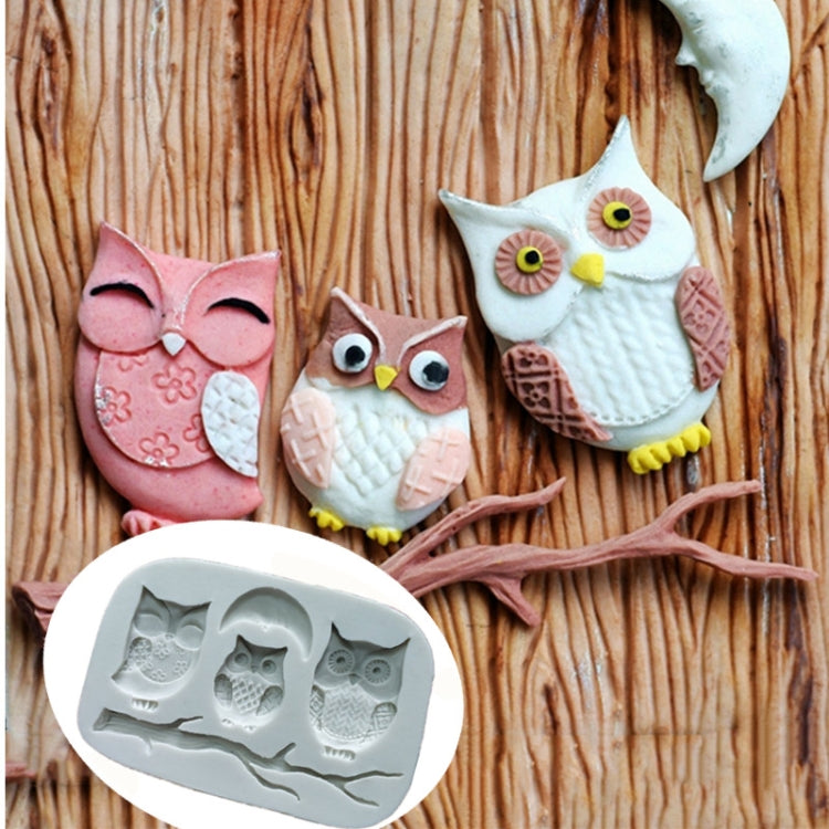 Stampo per fondente con gufo, decorazione per torta, stampo in silicone per cioccolato Pais secco fai da te, Owl  Shape