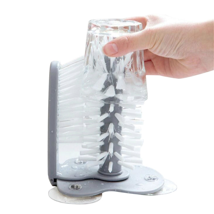 Strumento per la pulizia del bar della cucina con spazzola per la pulizia della tazza pigra a parete di aspirazione, Suction Wall Cup Cleaning Brush