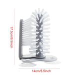 Strumento per la pulizia del bar della cucina con spazzola per la pulizia della tazza pigra a parete di aspirazione, Suction Wall Cup Cleaning Brush