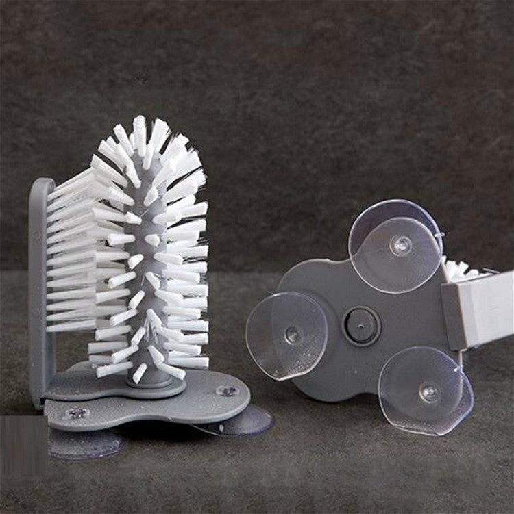 Strumento per la pulizia del bar della cucina con spazzola per la pulizia della tazza pigra a parete di aspirazione, Suction Wall Cup Cleaning Brush
