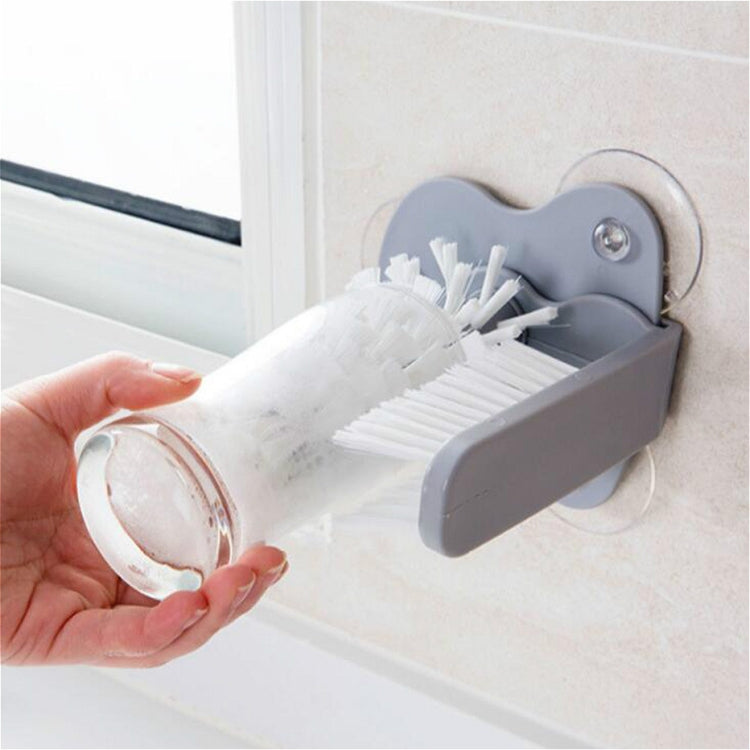 Strumento per la pulizia del bar della cucina con spazzola per la pulizia della tazza pigra a parete di aspirazione, Suction Wall Cup Cleaning Brush