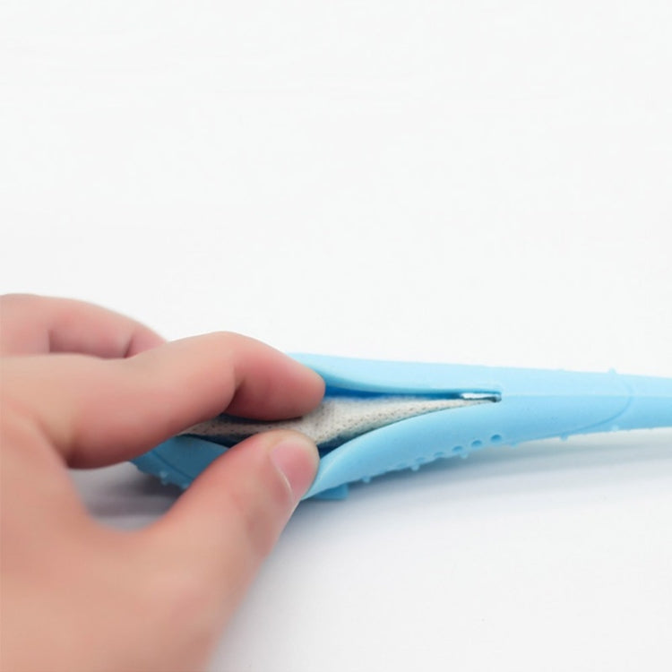 Giocattolo delfino in silicone per la pulizia dei denti del gatto con erba gatta