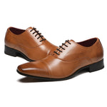 Scarpe da lavoro comode e formali in pelle Oxford, 39, 40, 41, 42, 43, 44, 45, 46