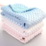 Coperta da letto in pile lavorata a maglia a doppio strato primaverile e autunnale