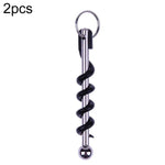 Strumento per vino rosso tascabile cavatappi creativo da 2 pezzi, Key Ring