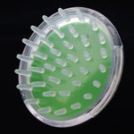 Spazzola per massaggio in PVC siliconico portatile per testa domestica, Green, Red, Blue