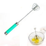 Frullino per le uova rotante con pressa per agitazione semiautomatica in acciaio inossidabile, consegna di colori casuali, Egg Beater