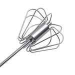 Frullino per le uova rotante con pressa per agitazione semiautomatica in acciaio inossidabile, consegna di colori casuali, Egg Beater