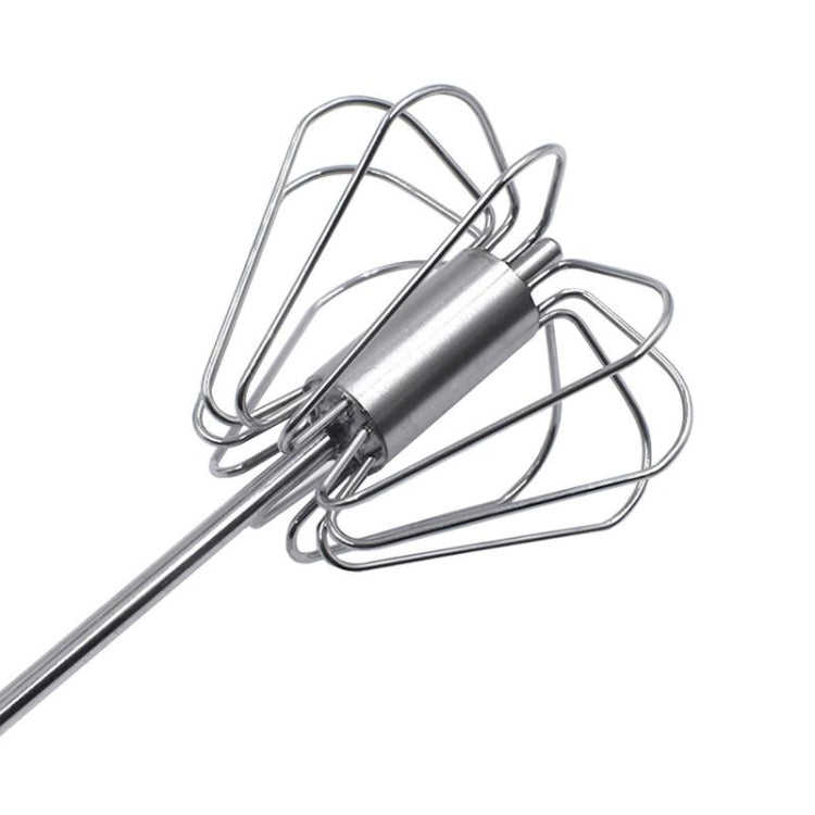 Frullino per le uova rotante con pressa per agitazione semiautomatica in acciaio inossidabile, consegna di colori casuali, Egg Beater