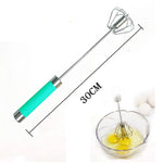 Frullino per le uova rotante con pressa per agitazione semiautomatica in acciaio inossidabile, consegna di colori casuali, Egg Beater