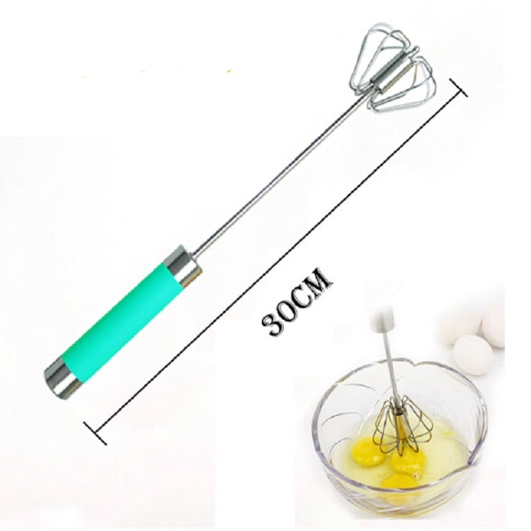Frullino per le uova rotante con pressa per agitazione semiautomatica in acciaio inossidabile, consegna di colori casuali, Egg Beater