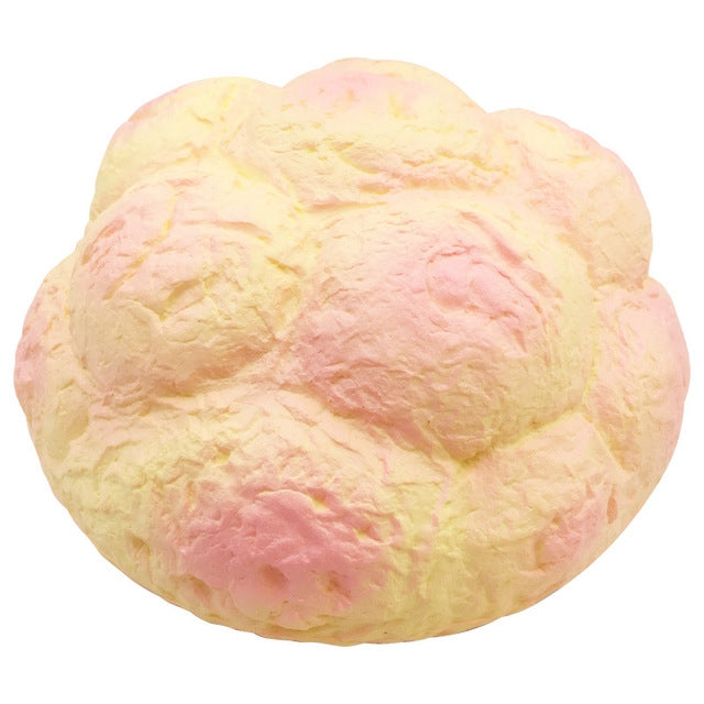 Grande bignè profumato Squishy Cinghie a lenta lievitazione Soft Squeeze Simula torta di pane all'ananas Regalo Giocattolo divertente per bambini Dimensioni: 25x13 cm, Large Scented Cream
