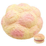 Grande bignè profumato Squishy Cinghie a lenta lievitazione Soft Squeeze Simula torta di pane all'ananas Regalo Giocattolo divertente per bambini Dimensioni: 25x13 cm, Large Scented Cream