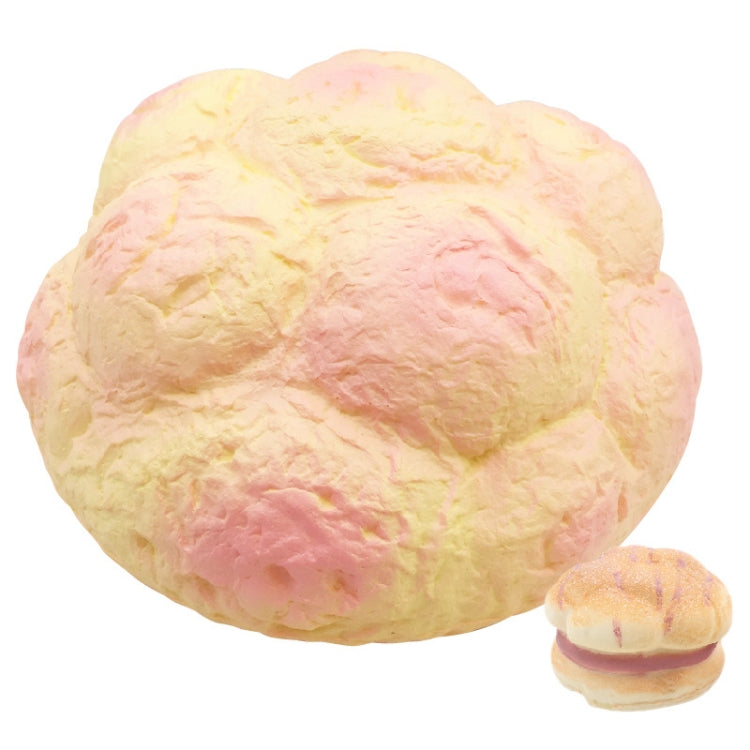 Grande bignè profumato Squishy Cinghie a lenta lievitazione Soft Squeeze Simula torta di pane all'ananas Regalo Giocattolo divertente per bambini Dimensioni: 25x13 cm, Large Scented Cream