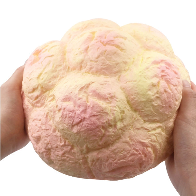 Grande bignè profumato Squishy Cinghie a lenta lievitazione Soft Squeeze Simula torta di pane all'ananas Regalo Giocattolo divertente per bambini Dimensioni: 25x13 cm, Large Scented Cream