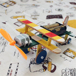 Modello aereo taxi elettrico giocattolo didattico 19x15x8cm