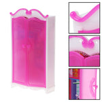 Principessa Mobili Armadio Barbie Bambole Giocattoli Casa delle bambole Armadio Giocattoli Accessori, Closet Toys Accessories