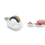 Taglierina in gomma per sedile con nastro arcobaleno Creative Cloud, Rainbow Tape