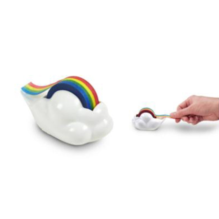Taglierina in gomma per sedile con nastro arcobaleno Creative Cloud, Rainbow Tape