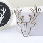 8 pz/set testa di cervo graffetta a forma di graffetta per carta forma creativa segnalibro, Deer Head Paper Clip
