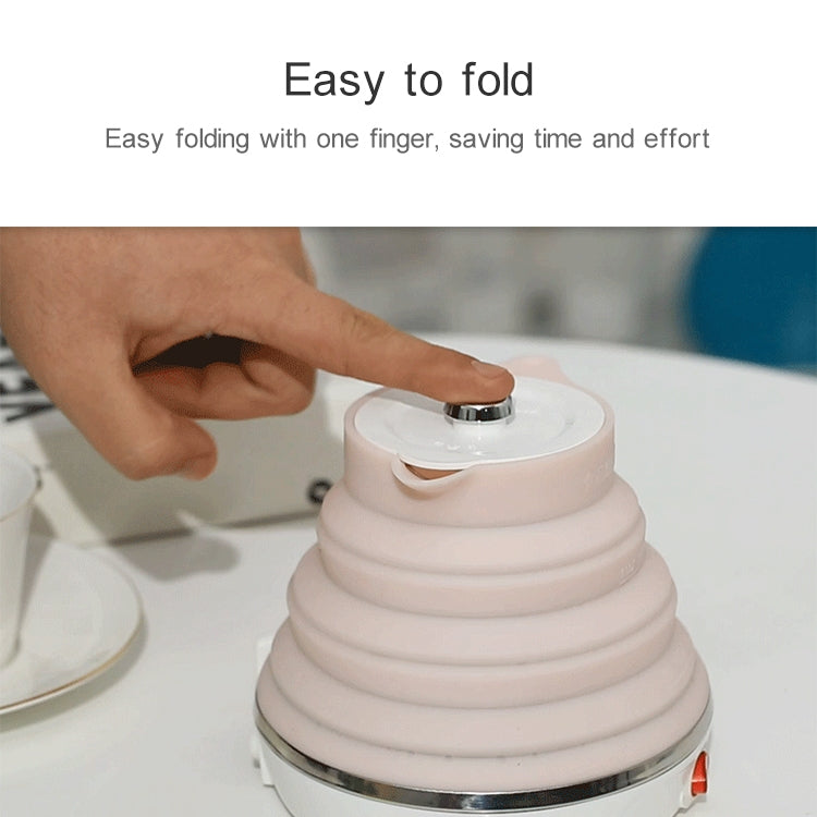 Bollitore elettrico da campeggio da viaggio intelligente a temperatura costante pieghevole portatile in silicone, US Plug, EU Plug, UK Plug