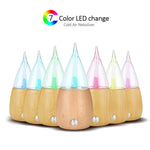 Umidificatore d'aria per aromaterapia in legno e vetro con diffusore senza acqua, AU Plug, UK Plug, US Plug, EU Plug