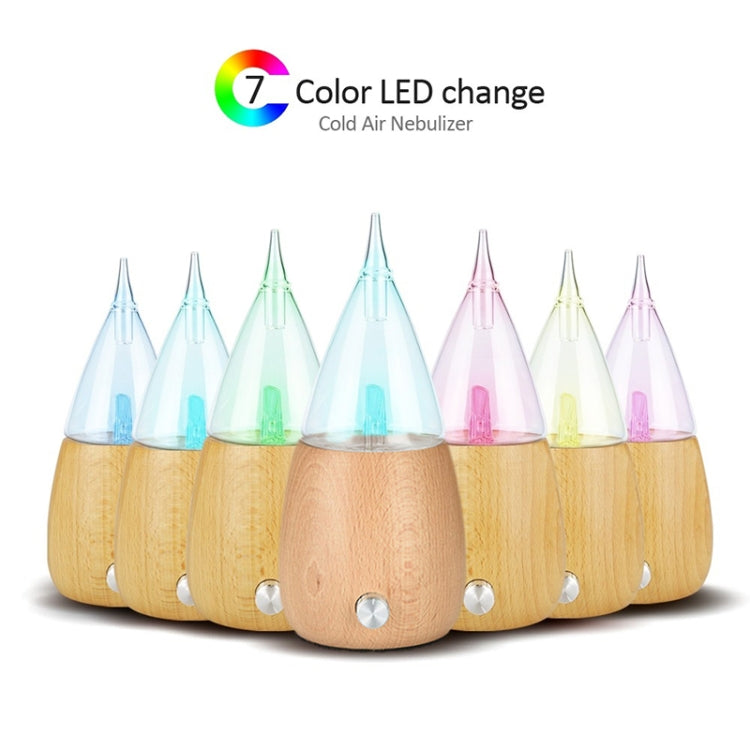 Umidificatore d'aria per aromaterapia in legno e vetro con diffusore senza acqua, AU Plug, UK Plug, US Plug, EU Plug