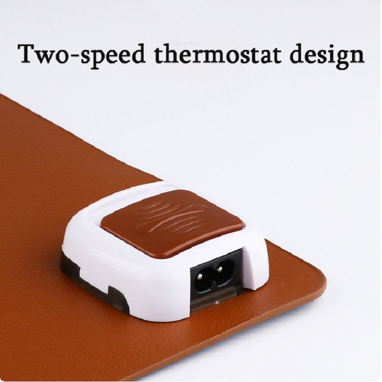 Piastra riscaldante elettrica 220V, scrivania, tappetino da tavolo caldo, coperta per ufficio, riscaldamento del mouse, scaldamani per computer caldo, piastra riscaldante da tavolo, Green Small Size, Black Small Size, Brown Small Size, Green Big Size��...