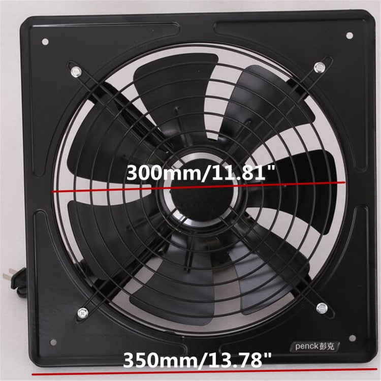 Ventilatore di scarico 220V Estrattore d'aria ad alta velocità Ventilatore per finestre per ventilatore da cucina Ventilatore da parete industriale assiale, 12 inch, 10 inch