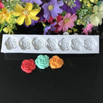 Strumenti per decorare la torta del fondente dello stampo in silicone del fiore della rosa Strumenti di cottura, Rose Flower Shape