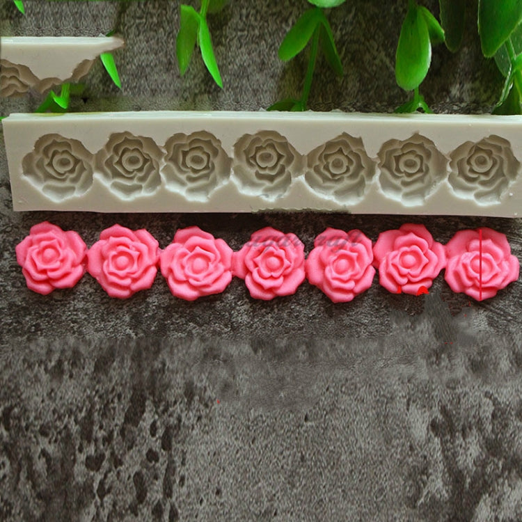 Strumenti per decorare la torta del fondente dello stampo in silicone del fiore della rosa Strumenti di cottura, Rose Flower Shape