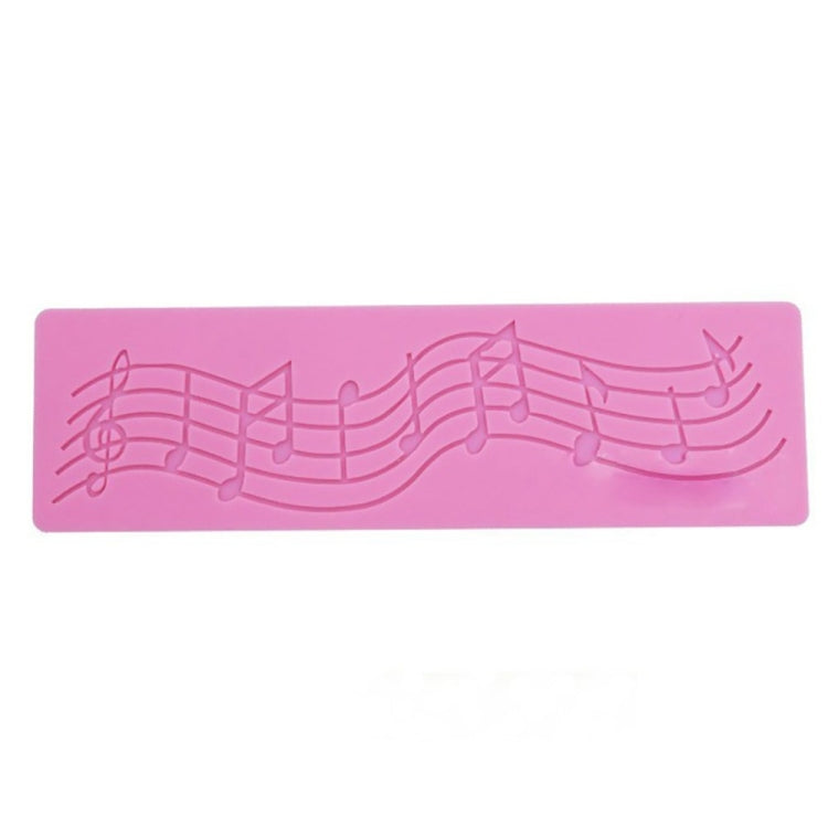 Stampo in silicone per decorazione torta note musicali 20x6 cm