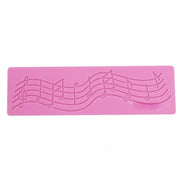 2 pezzi di decorazione per torta, stampo in silicone, strumento per torta fondente, stampo fai da te, Note Shape