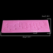 2 pezzi di decorazione per torta, stampo in silicone, strumento per torta fondente, stampo fai da te, Note Shape