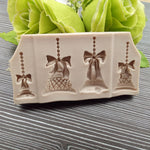 2 pezzi campane di Natale caramelle al cioccolato biscotti strumenti per decorare torte strumenti di cottura fai da te fondente stampo in silicone alimentare, Christmas Bells