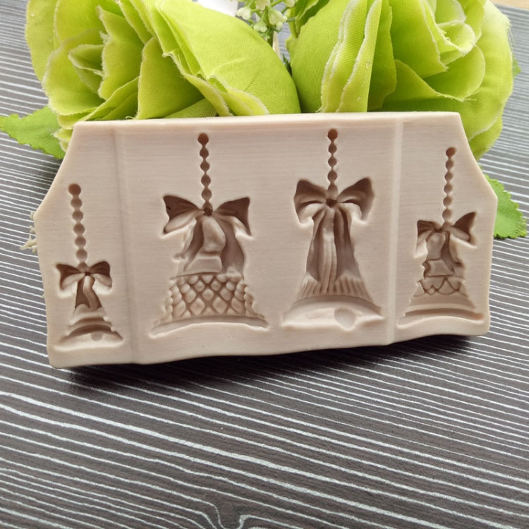 2 pezzi campane di Natale caramelle al cioccolato biscotti strumenti per decorare torte strumenti di cottura fai da te fondente stampo in silicone alimentare, Christmas Bells