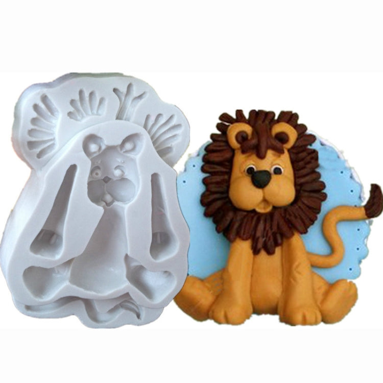 Stampi per biscotti per torta fondente in silicone a forma di animale 3D da 2 pezzi, 3D Animal Shape(Lion), 3D Animal Shape(Giraffe), 3D Animal Shape(Rabbit), 3D Animal Shape(Monkey)