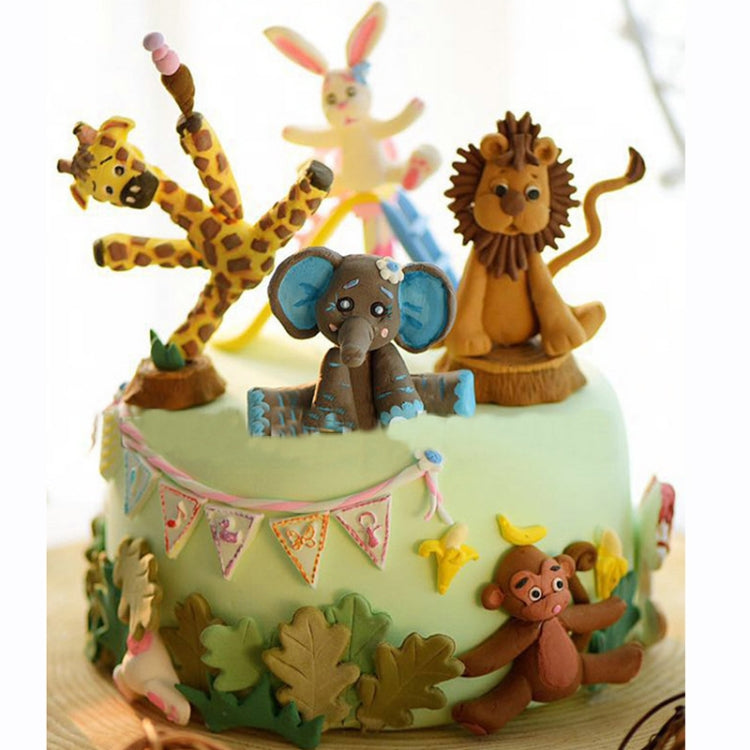 Stampi per biscotti per torta fondente in silicone a forma di animale 3D da 2 pezzi, 3D Animal Shape(Lion), 3D Animal Shape(Giraffe), 3D Animal Shape(Rabbit), 3D Animal Shape(Monkey)