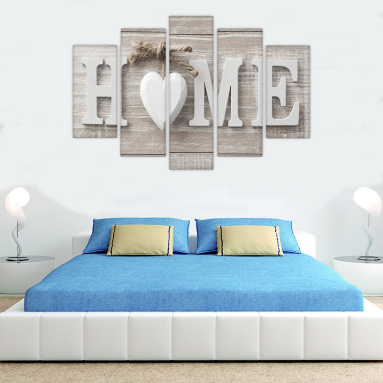 5 pezzi di stampa su tela Love HOME immagini da parete senza cornice per la decorazione della casa, soggiorno, camera da letto, 20x30cm x2,20x40cm x2,20x50cm x1, 20x35cm x2,20x45cm x2,20x55cm x1, 25x40cm x2,25x50cm x2,25x60cm x1                        ...