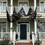 Decorazioni horror di Halloween Garza Oggetti di scena per la scena della casa stregata, Tablecloth, Blood Hand Printed Gauze, Black Hole Cloth, Thick Yarn Curtain, Thin Yarn Curtain