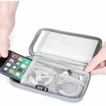 BUBM Caricabatterie digitale Cavo dati USB Custodia per organizzatore Custodia da viaggio per auricolare Cavo di alimentazione