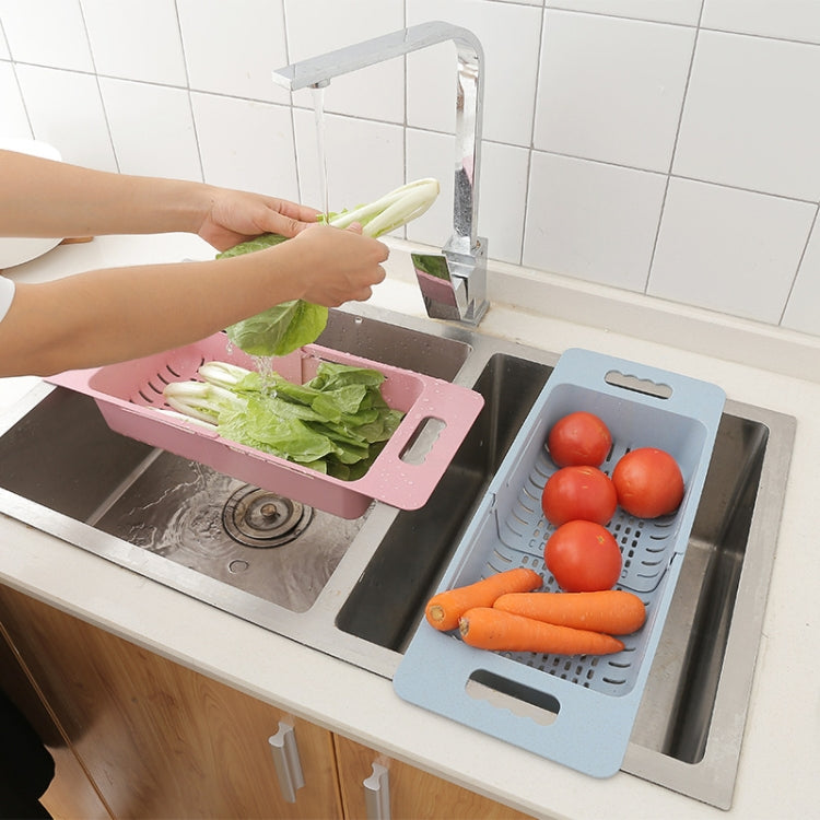 Scolapiatti regolabile, cestello di scarico per lavello, per lavare frutta e verdura, stendino in plastica