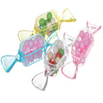 10 pezzi/set scatola di caramelle creativa trasparente piccola mini scatola di plastica a forma di caramella