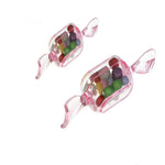 10 pezzi/set scatola di caramelle creativa trasparente piccola mini scatola di plastica a forma di caramella