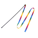Giocattolo per gatti Striscia di stoffa arcobaleno Bastone per gatti divertente, Rainbow Cloth Strip